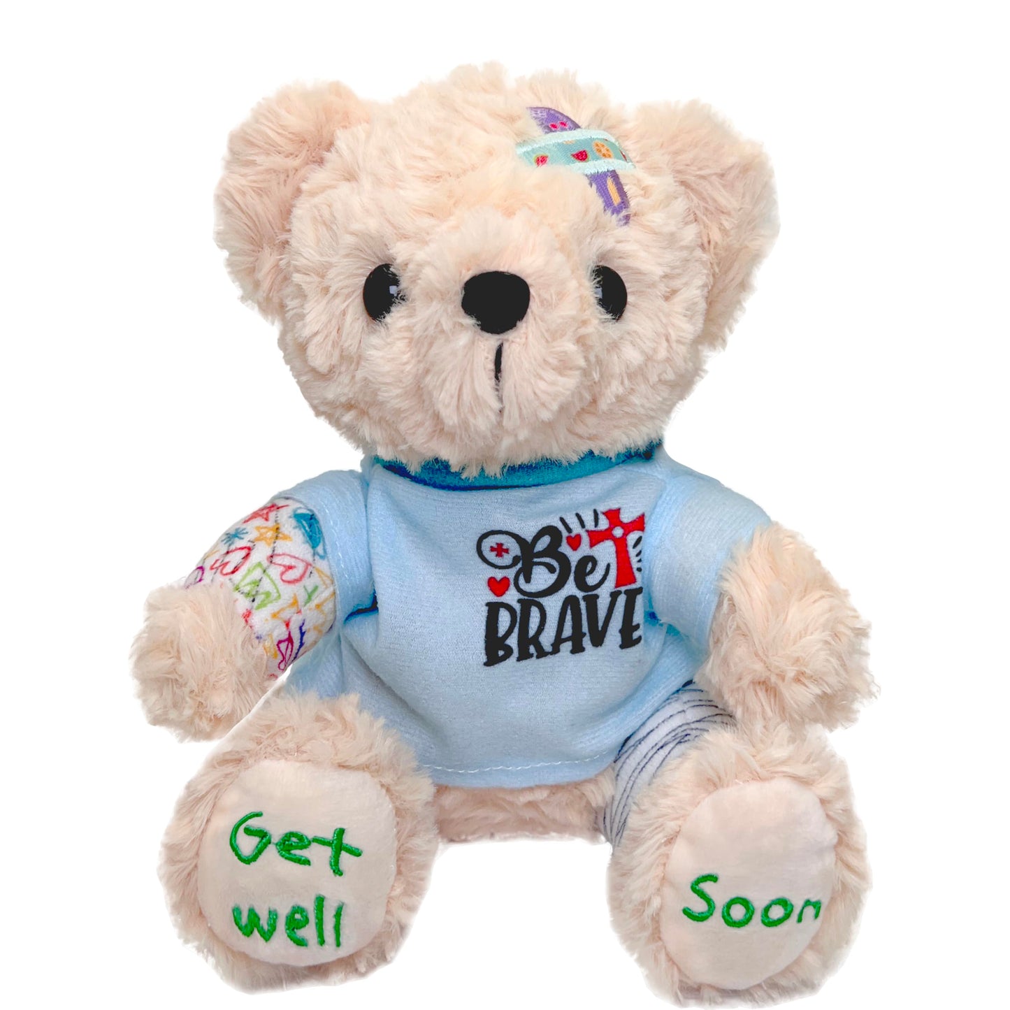 Get Well Soon Gifts for Kids - Get Well Soon Bear Stuffed Animal  Broken Arm Leg Gifts for Kids mature-themed After Surgery  8 Inch Soft Get Well Teddy Bear Plush Feel Better Recovery Gift for Comforting