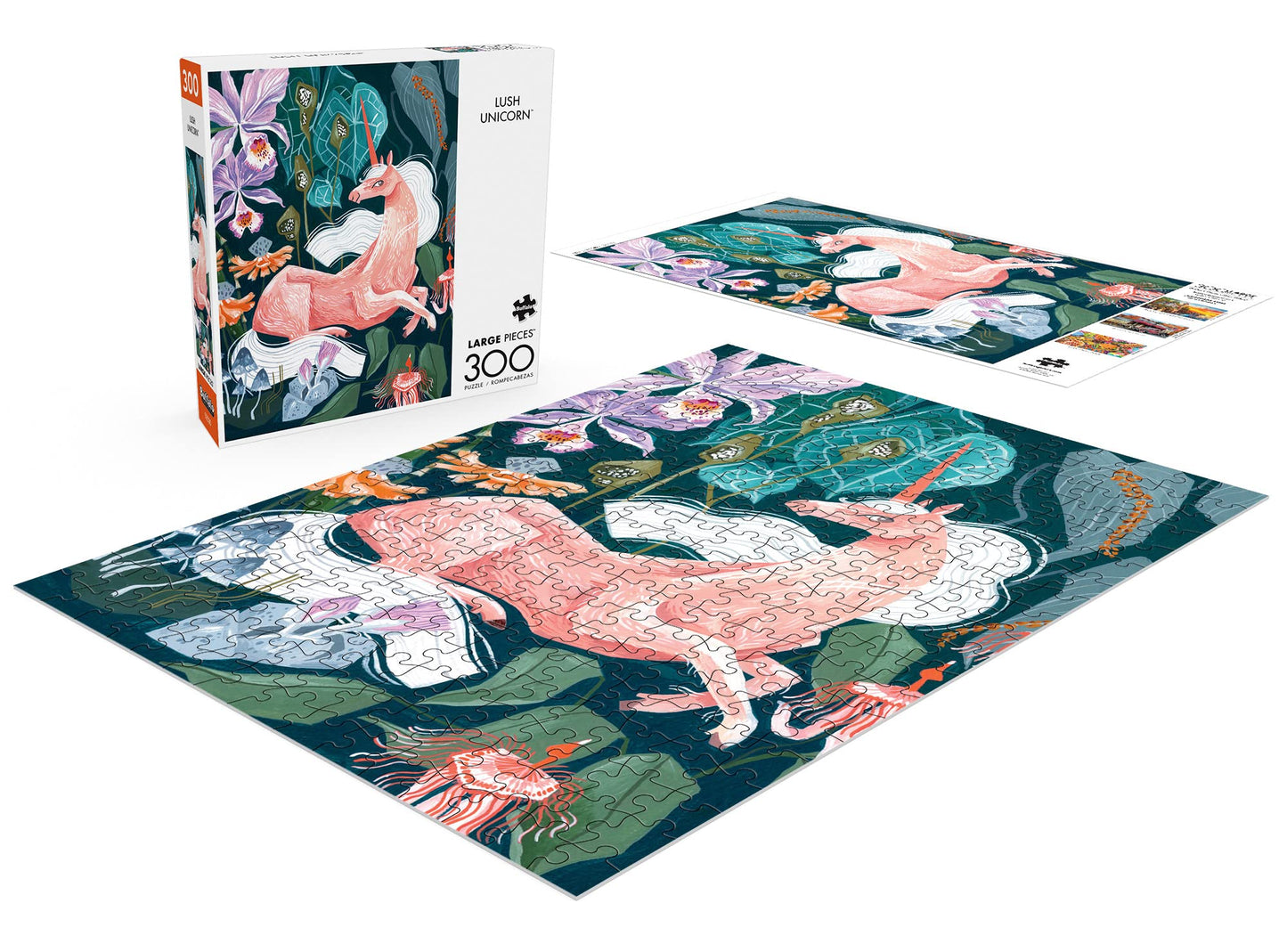 Buffalo Games - Rae Ritchie - Lush Unicorn - 300 Piece Jigsaw Puzzle For Adults -Challenging Puzzle Perfect For Game Nights - Finished Size Is 21.25 X 15.00