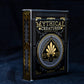 GENT SUPPLY CO. Mythical Creatures Playing Cards - Waterproof PVC, Black/Silver/Gold Edition, Custom Hand-Drawn Art