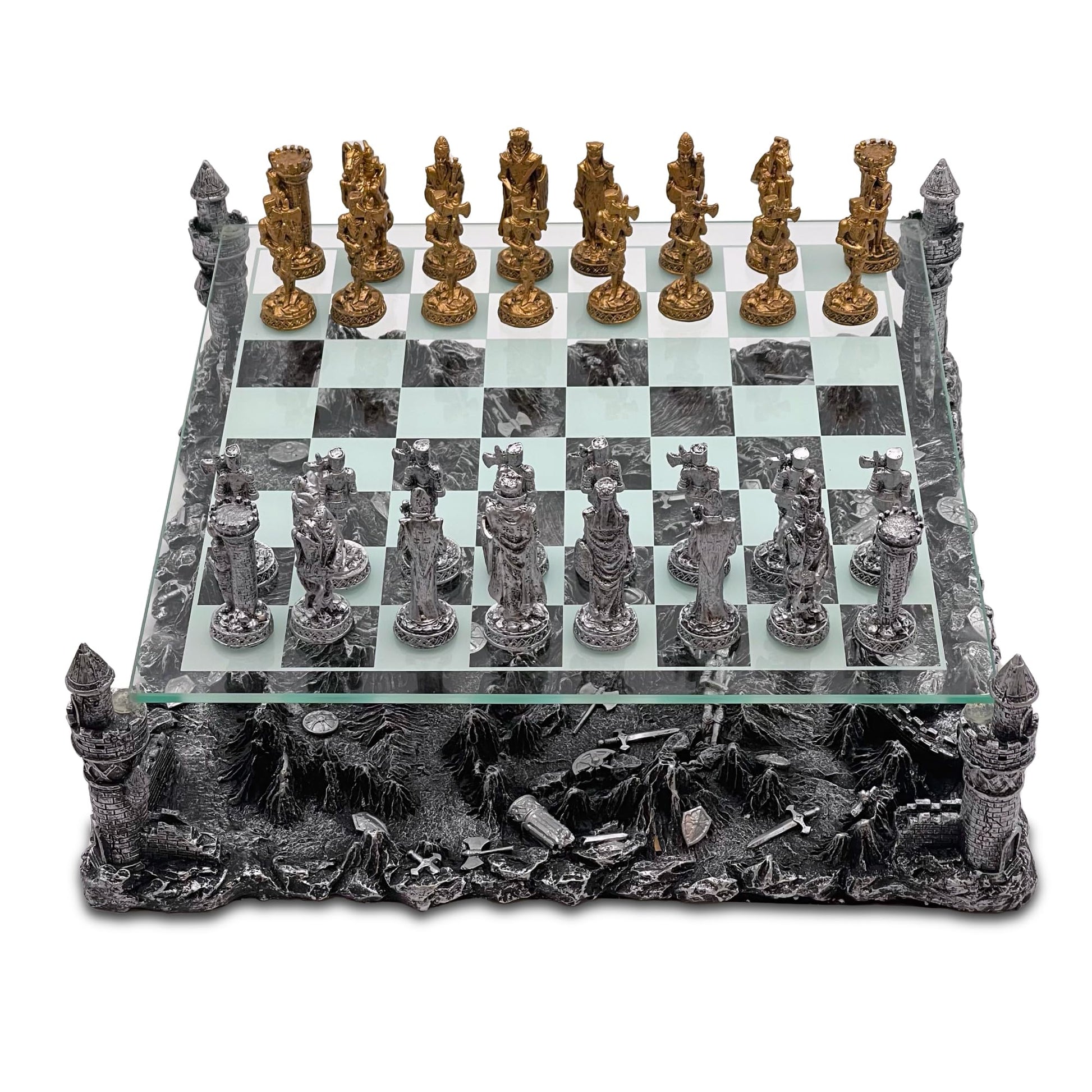 Renaissance Knight Chess Recreational Classic Strategy Game Set