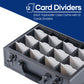 D Dacckit Toploader Storage Box With Card Dividers For 3'' X 4'' 35Pt Rigid Card Holders For Trading Cards & Sports Cards Compat
