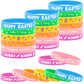 Lesnala 48 PCS Easter Rubber Wristband Theme Party Silicone Bracelet for Kids Teens Women Men Gifts Holiday Accessories Basket S