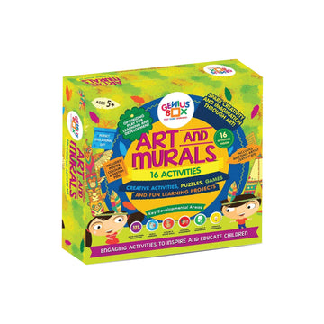 Genius Box Art And Murals Toddler Kit | 8 In 1 Creative Diy Activity Kit | Puzzles Game For Over 5 Years Kids | Fun Learning Toy