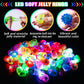 108 Pcs LED Light Up Ring - Colorful Flashing Bumpy Rings Finger Toys Novelty Glow in the Dark Soft Jelly Blinking Rings Party F