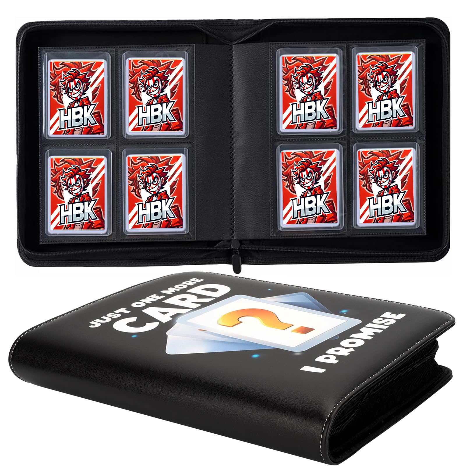 Toploader Binder 4 Pocket  Holds 128 Toploaders | enhanced Side-Loading Album for Maximum Protection | Displays 3x4 Rigid Cards for Pokmon  Sports  MTG  YuGiOh TCG Collection (Black)