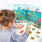 Ocean Animals Fridge Magnets For Kids, 50 Pcs Refrigerator Magnets For Toddlers, Create A Scene Magnetic Play Sticker Book Travel Game Educational Toys For Kids (Ocean)