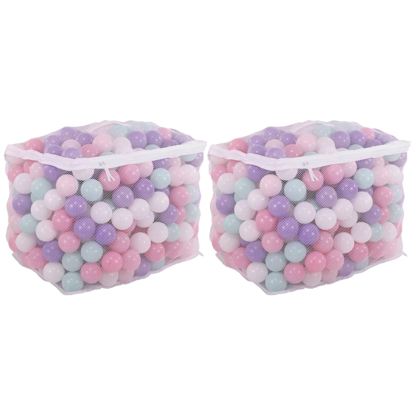 Balancefrom 2.3-Inch Phthalate Free Bpa Free Non-Toxic Crush Proof Play Balls Pit Balls- 5 Bright Colors In Reusable And Durable Storage Mesh Bag With Zipper, 800-Count