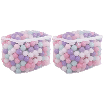 Balancefrom 2.3-Inch Phthalate Free Bpa Free Non-Toxic Crush Proof Play Balls Pit Balls- 5 Bright Colors In Reusable And Durable Storage Mesh Bag With Zipper, 800-Count