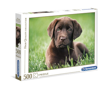 Clementoni - 35072 - Collection Puzzle - Chocolate Puppy - 500 Pieces - Made In Italy - Jigsaw Puzzles For Adult