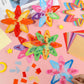 Qyeahkj 36 Set Summer Star Suncatchers Crafts for Kids DIY Star Window Tissue Paper Craft Kit Art Ornament Hanging Decor for Sch
