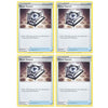 Pokemon Card - Metal Saucer - decorative replica blade and Shield Base - x4 Card Lot Playset - 170/202 Uncommon