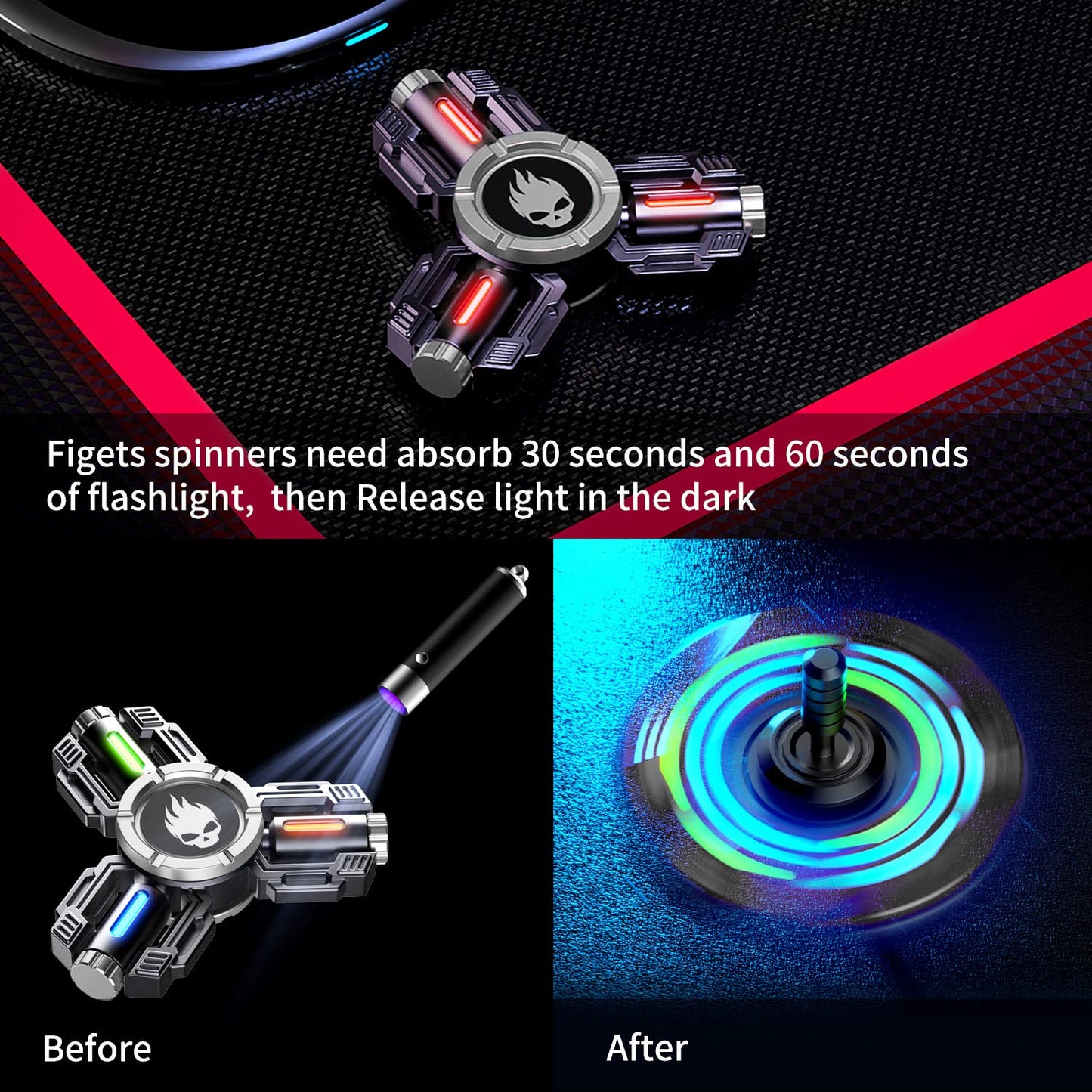 Innoplus Fidget Spinners, Fidget Spinner Gifts For Adults Kids, Finger Hand Spinner, Metal Fidget Spinner, Fidget Toys, Fidgets