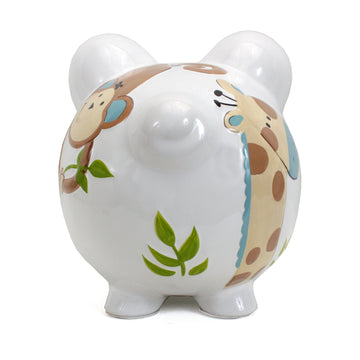 Child To Cherish Ceramic Piggy Bank For Boys (Jungle Jack)