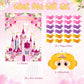 Faccito Princess Party Games Pin The Flag on The Castle Birthday Pin Games Set Include Pink Castle Poster 24 Flag Stickers 2 Bli