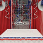 PATRIOTIC RED, WHITE AND BLUE CREPE STREAMER