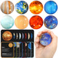 Pllieay 16Pcs Solar System For Kids, Solar System Planets Toys - Eight Planets Bouncy Balls+Planetary Flashcards For Kids Party Favors, Educational Space Toys