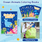 Japbor Ocean Animals Coloring Books - 24Pcs Under The Sea Mini Colouring Book Bulk For Kids Party Favors, Sea Animal Summer Diy