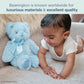 Bearington Blue Teddy Bear Plush - 12" Stuffed Animal - Satin Material - Model 193608