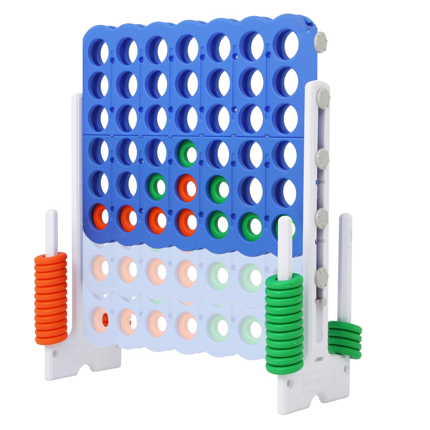 Sdadi Jumbo 4 In A Row Game, 4-To-Score Giant Game Set With Adjustable Height (2.5-3.5 Ft) For Kids & Adults, Indoor/Outdoor Con