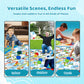 DY-GO Snakes and Ladders Board Game - Extra-Large 5.8 ft Floor Mat, Inflatable Dice, Multicolor, Indoor/Outdoor Fun for Ages 3+