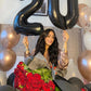 Black Number 7 Balloon 40 Inch, 7 Balloon Number, 7Th Birthday Decorations, Black Party Supplies For Boys Girls