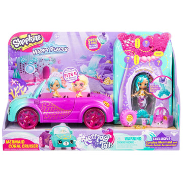 HAPPY PLACES Mermaid Convertible Toy, Small, Plastic, Multicolor, Model B07DYLC3H4