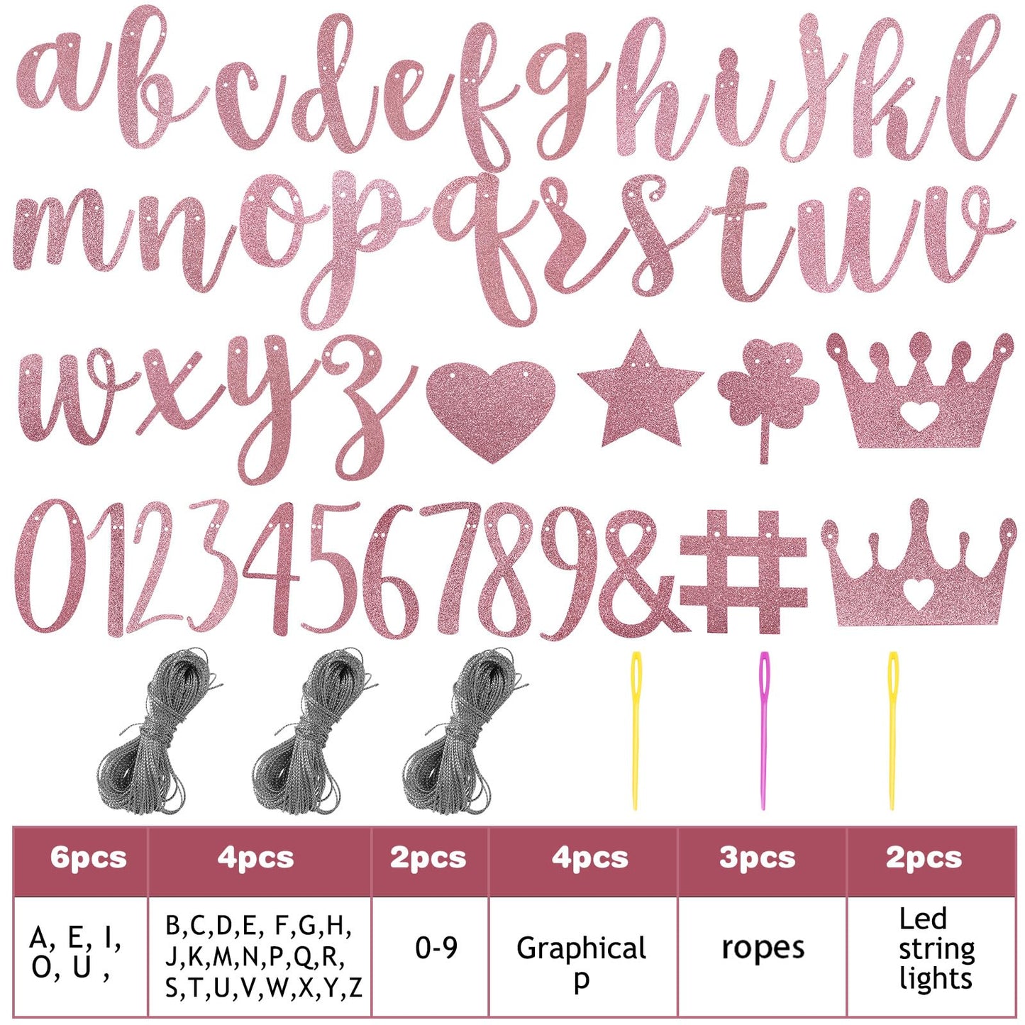 Taobary 167 Pcs Diy Banner Kit Glitter Customizable Birthday Banner Glitter Make Your Own Banner Kit 162 Letters Symbols And Num