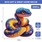 Wooden Puzzle For Adults, Snake Wooden Jigsaw Puzzles(10.8 * 11In-200Pcs), Medium,Unique Shape Adult Puzzles,Irregular Wood Puzz