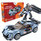 Thinker Toys Cobalt Racer 2In1 Robot & Sports Car (229 Pieces) | Learn About Machines | Building Block Set For Kids Age 6+ | S