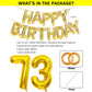 SHUNTAI Jumbo Gold Number Balloons 73 - Foil Mylar Birthday Decorations for 73rd Theme Party Supplies