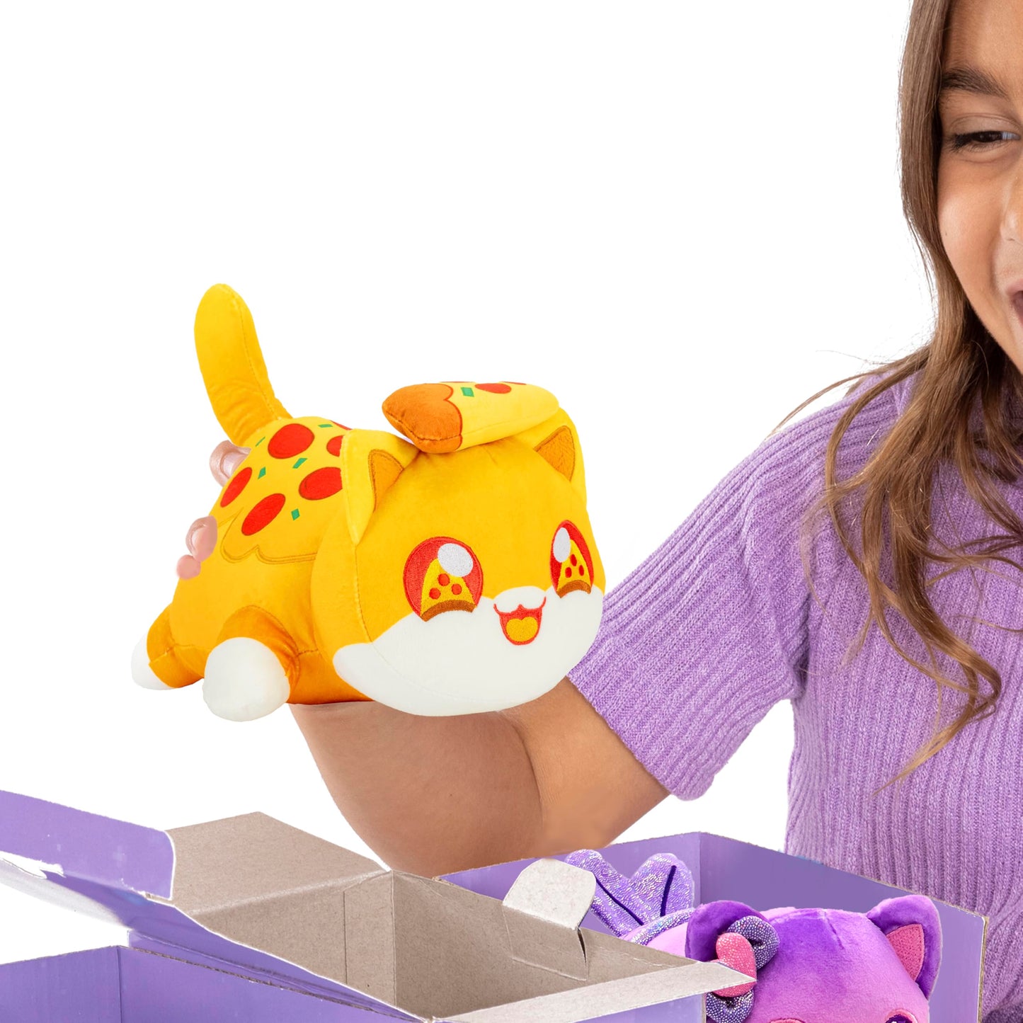Aphmau 6” MeeMeow Plush Friends Surprise Box, 3-Pack - Multicolored, Includes 2 Friends + 1 Exclusive Mystery, Model 60202