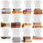 Kigeli 60 Pcs Halloween Keychain Party Favors Horror Keychain Bulk Ghost Bat Cat Pumpkin Skeletons Keychain Halloween Hanging Ke