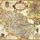Yorkshire West Riding Historical Map 1000 Piece Jigsaw Puzzle (1610) - John Speed