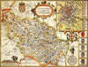 Yorkshire West Riding Historical Map 1000 Piece Jigsaw Puzzle (1610) - John Speed