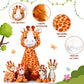 Honoson 5 Pcs Giraffe Stuffed Animals Set 18'' Large Mommy Giraffe Plush With 4 Cute Baby Zippered Tummy Soft Gift For Boy Girl