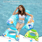 Jasonwell Inflatable Pool Float Chair - 2Pack Floating Pool Chair Lounge Floats for Swimming Pool Water Chair Pool Lounger with