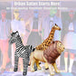 Jet Creations 3-Pack Safari Animals - Giraffe, Zebra, Lion - Large, Heavy-Duty Vinyl, Multi-Color - Model AN-GZL