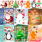 36 Sheets Christmas Stickers for Kids Make Your Own Christmas Stickers, Christmas Favors for Kids, Christmas Crafts for Kids Chr