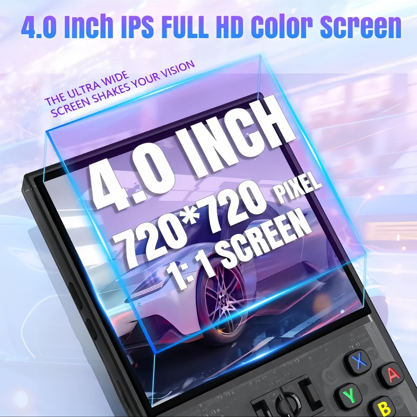Vinego R36Max Retro Handheld Game Console, 4.0 Inch Ips Screen, More Than 20 Emulator And 18000+ Games, Portable Hand Held Open
