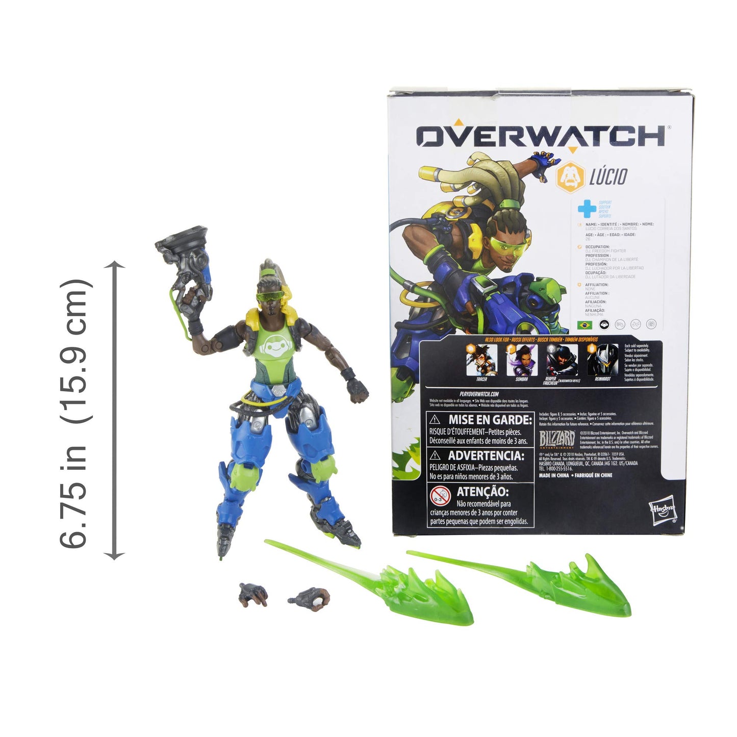 Hasbro Toys Overwatch Ultimates Series Lucio 6' Collectible Action Figure