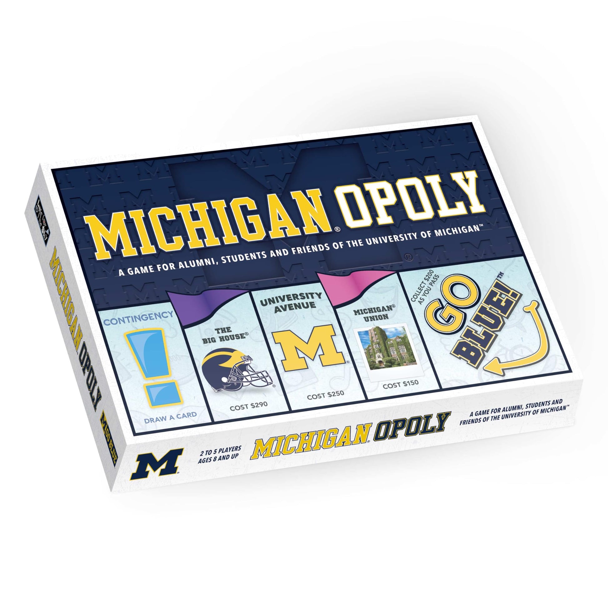 Late for The Sky: Michigan-Opoly - University of Michigan Themed Family Board Game, Opoly-Style, Traditional Play Or 1 Hr Versio
