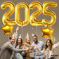 Katchon, Huge Foil Gold 2025 Balloons - 40 Inch | 2025 Graduation Balloons For Graduation Decorations 2025 | Class Of 2025 Balloons | 2025 Gold Balloons | Star Balloons | 2025 Graduation Decorations