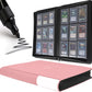 D DACCKIT Toploader Binder  Holds 288 Toploaders - 9 Pocket Top Loader Binder for 3 x 4 Rigid Card Holders for Trading Cards or Sports Cards - Model C Light Pink