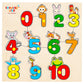 Shooting Star Wooden Chunky Number Puzzle, Fun Learning Educational Toy, Multicolour, Age 3+