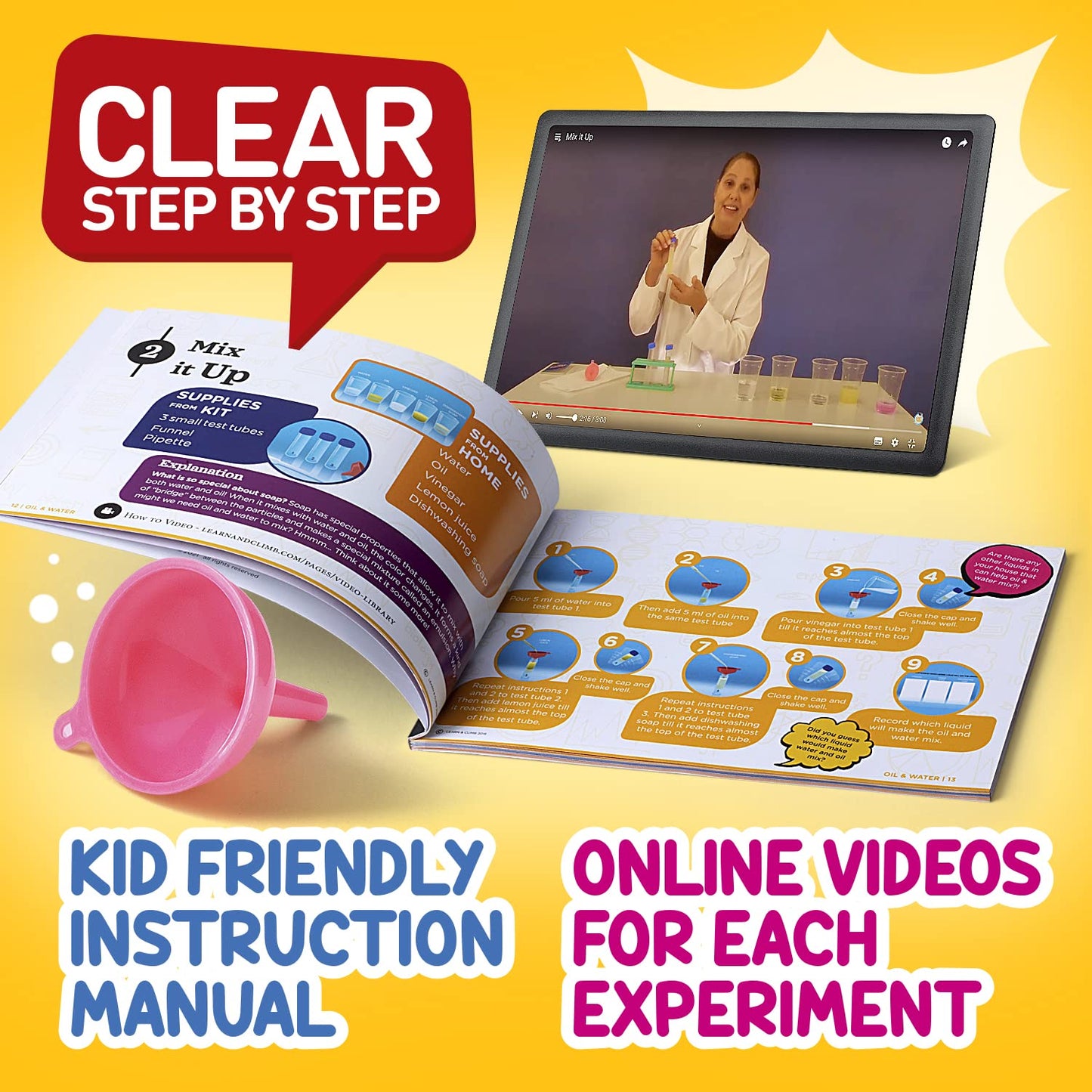 Science Kit For Kids - 21 Experiments Science Set, Great Gifts For Kids Ages 4-8