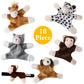 Animal Magnets Toy Set For Refrigerator, Fridge And Board Magnets, Plush Animal Toys (10-Piece Set)