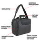 Usa Gear Board Game Storage Bag With Customizable Interior, Padded Shoulder Strap - Board Game Carry Bag Compatible With Catan, Cards Against Humanity, Monopoly Board Game, Risk, Lorcana, And More