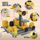 Dan&Darci 4 in 1 Woodworking Station for Kids - Large Multi-Color Building Kit with Real Tools - STEM Toys for Boys Age 8+