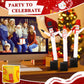 Poen 3 Pcs Winter Mini Inflatable Tube Man Gift Wacky Waving Inflatable Tube Guy With Blower Desktop Mini Dancer Tubes Man Gift For Winter Man Women Birthday Party Decoration(Snowman)