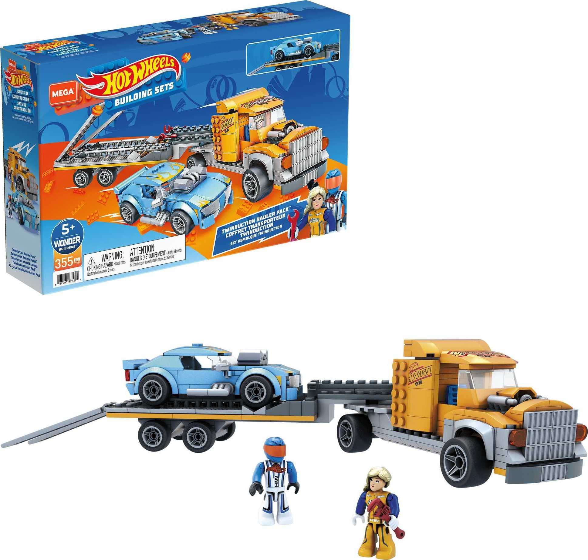 MEGA Hot Wheels Muscle Bound Building Set With 355 Pieces  Authentic Details  Features and Easter Eggs  Colector Gift Set For mature-themed Builders